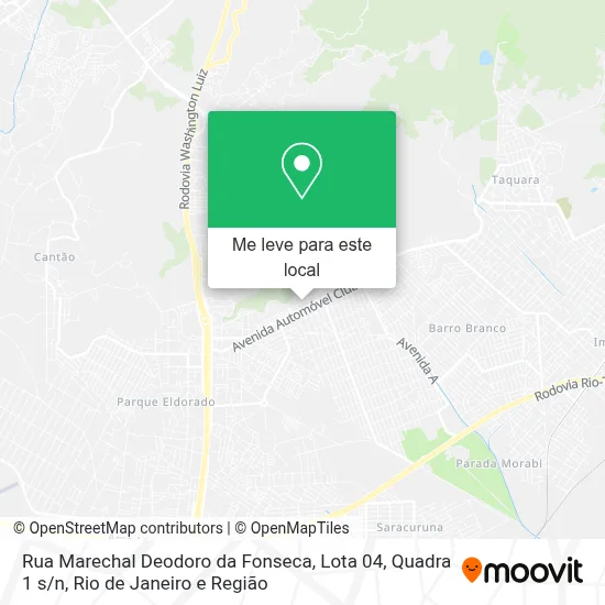 Rua Marechal Deodoro da Fonseca, Lota 04, Quadra 1 s / n mapa