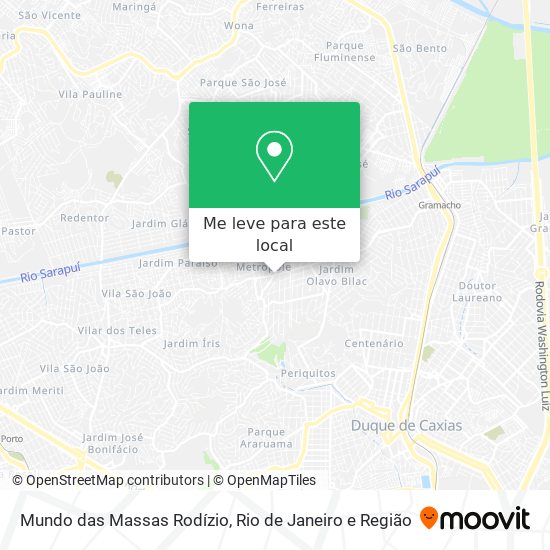 Mundo das Massas Rodízio mapa