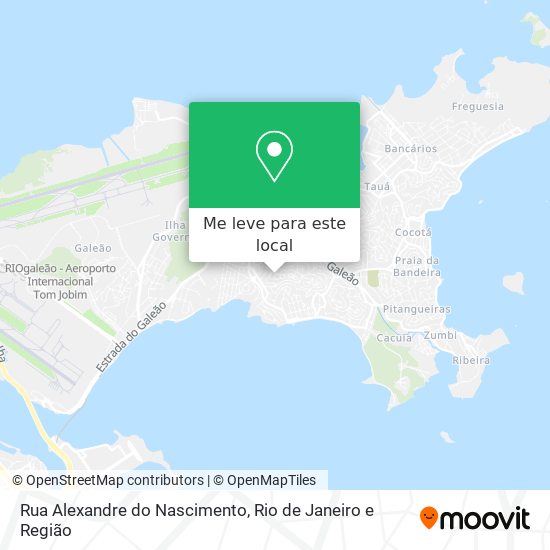 Rua Alexandre do Nascimento mapa