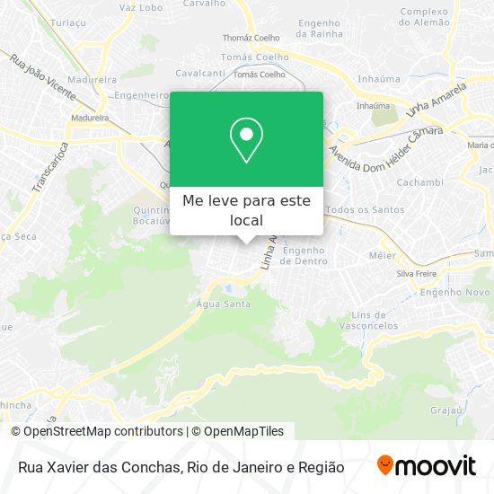 Rua Xavier das Conchas mapa