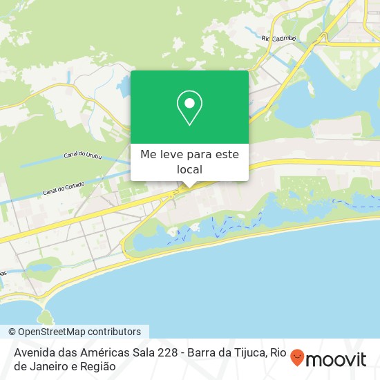 Avenida das Américas Sala 228 - Barra da Tijuca mapa