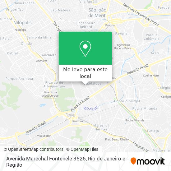 Avenida Marechal Fontenele 3525 mapa