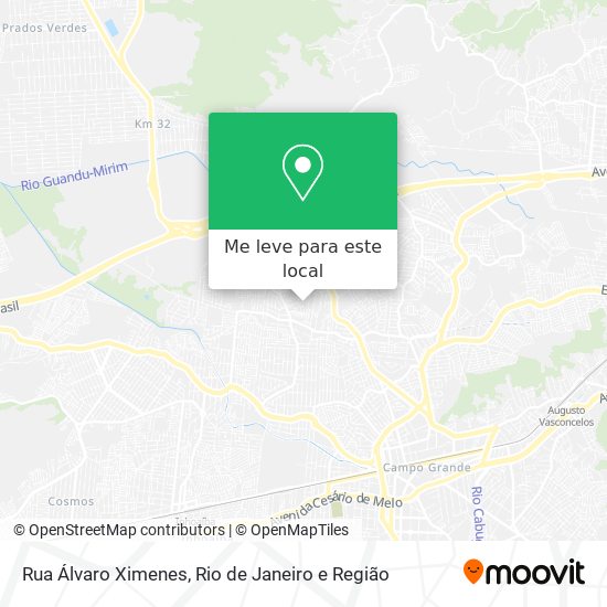 Rua Álvaro Ximenes mapa