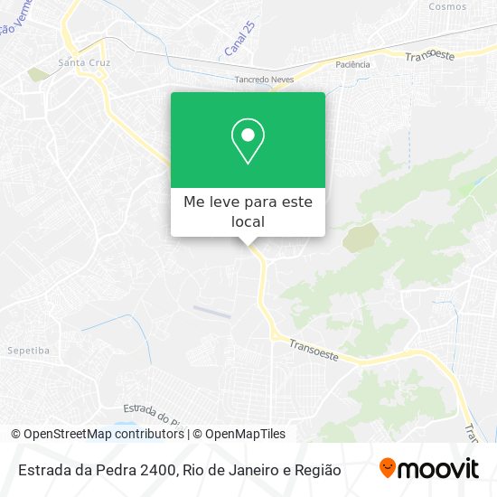 Estrada da Pedra 2400 mapa