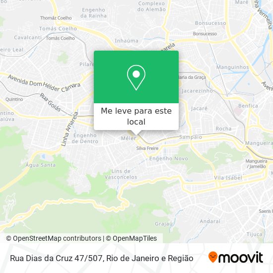 Rua Dias da Cruz 47/507 mapa