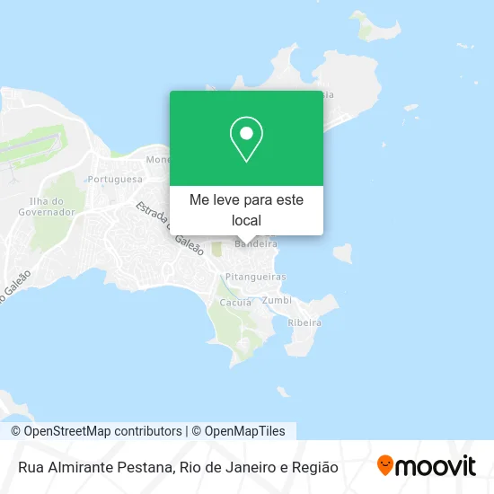 Rua Almirante Pestana mapa