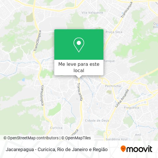 Jacarepagua - Curicica mapa