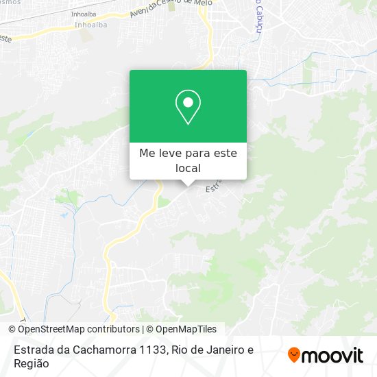 Estrada da Cachamorra 1133 mapa