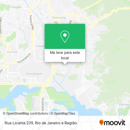 Rua Licania 239 mapa