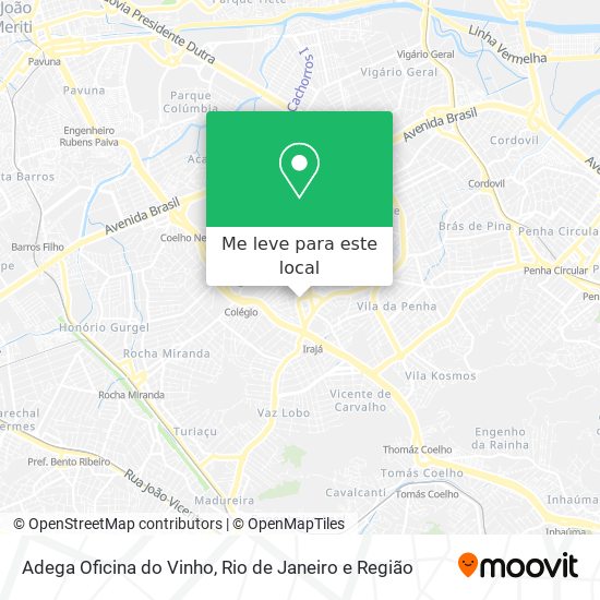 Adega Oficina do Vinho mapa
