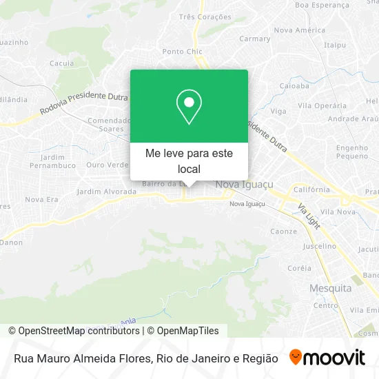 Rua Mauro Almeida Flores mapa