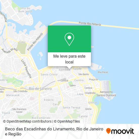Beco das Escadinhas do Livramento mapa