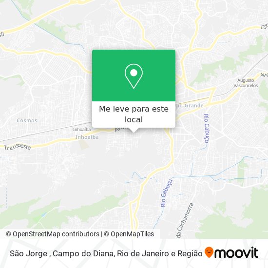 São Jorge , Campo do Diana mapa