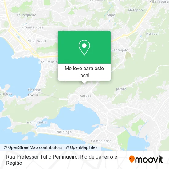 Rua Professor Túlio Perlingeiro mapa