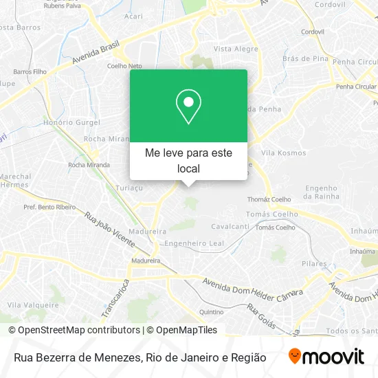 Rua Bezerra de Menezes mapa