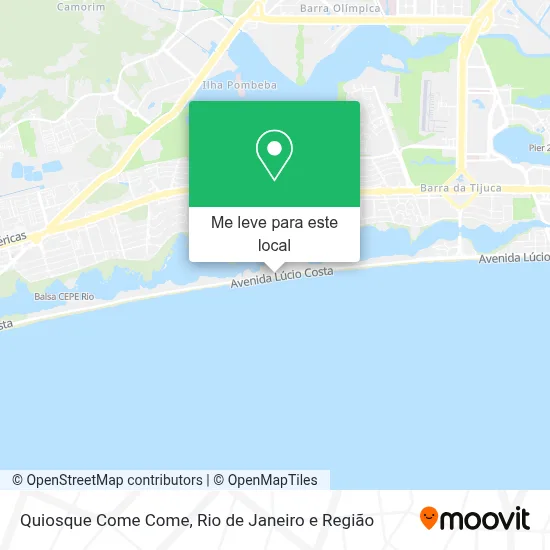 Quiosque Come Come mapa