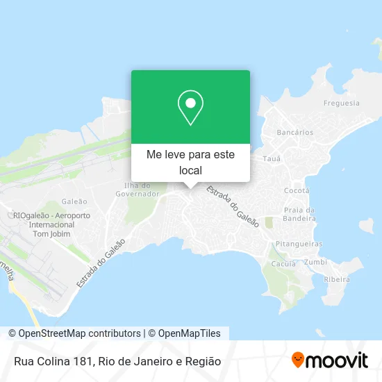 Rua Colina 181 mapa