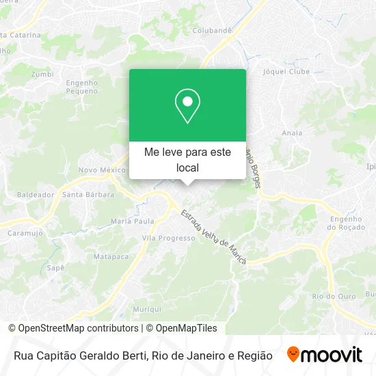 Rua Capitão Geraldo Berti mapa