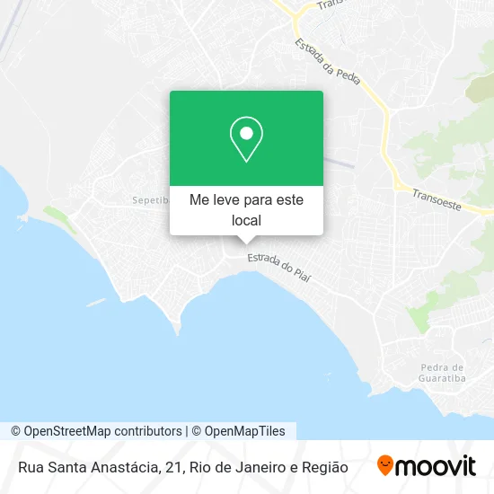 Rua Santa Anastácia, 21 mapa
