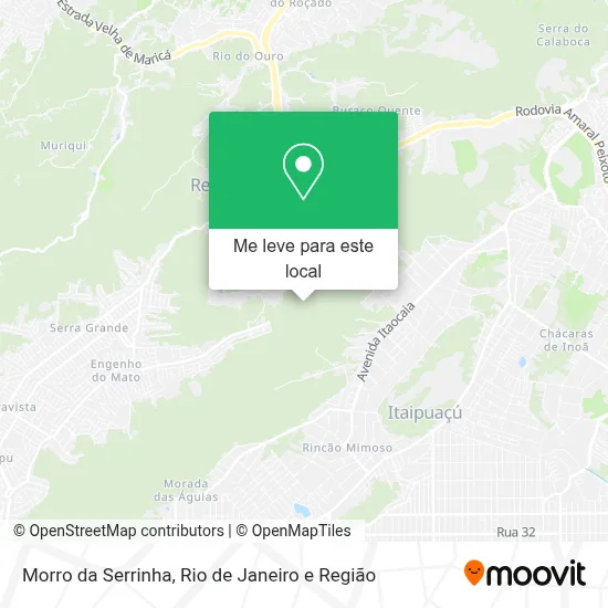 Morro da Serrinha mapa