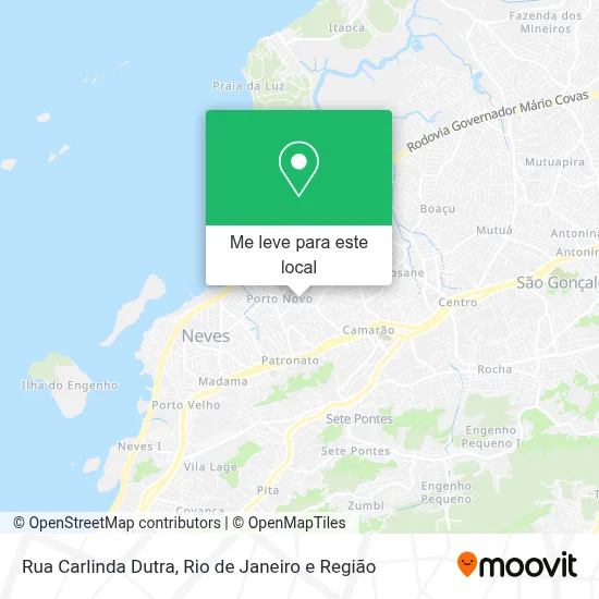 Rua Carlinda Dutra mapa