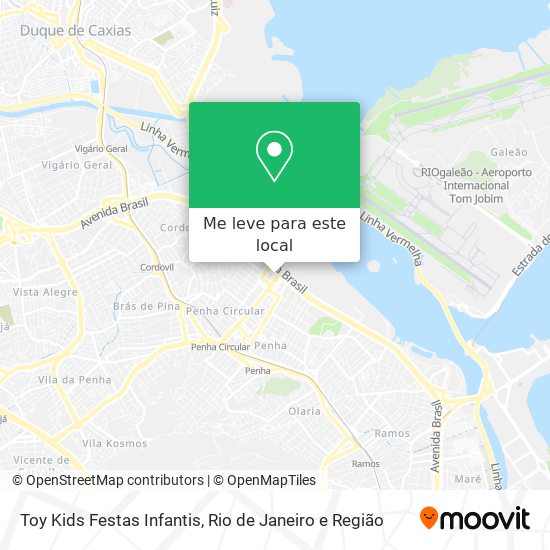 Toy Kids Festas Infantis mapa