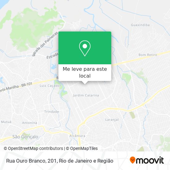 Rua Ouro Branco, 201 mapa