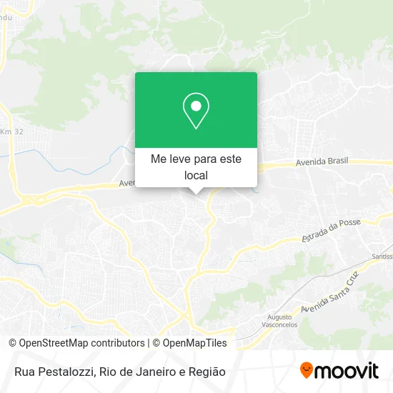 Rua Pestalozzi mapa