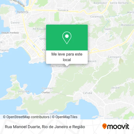 Rua Manoel Duarte mapa