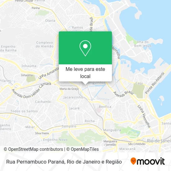 Rua Pernambuco Paraná mapa