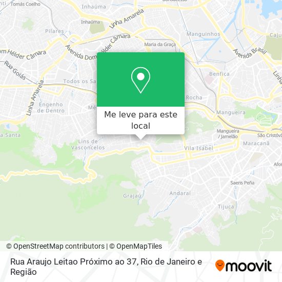 Rua Araujo Leitao Próximo ao 37 mapa