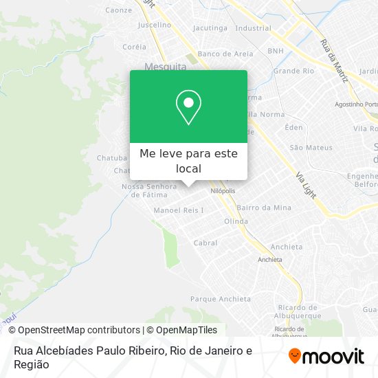 Rua Alcebíades Paulo Ribeiro mapa