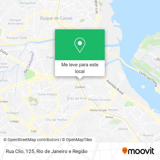Rua Clio, 125 mapa