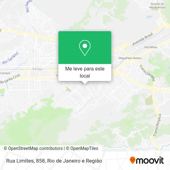 Rua Limites, 858 mapa