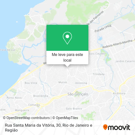 Rua Santa Maria da Vitória, 30 mapa