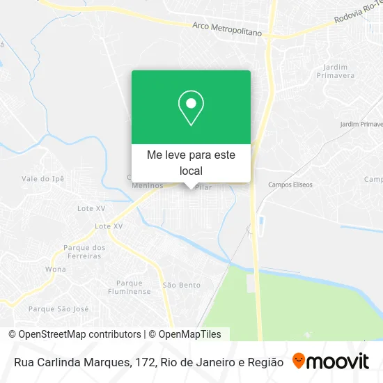 Rua Carlinda Marques, 172 mapa