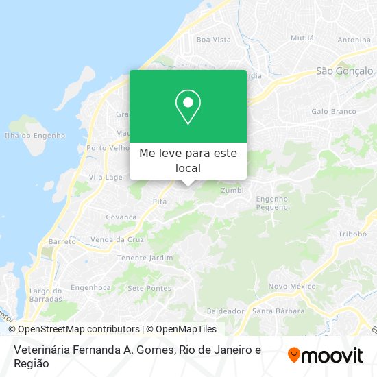 Veterinária Fernanda A. Gomes mapa