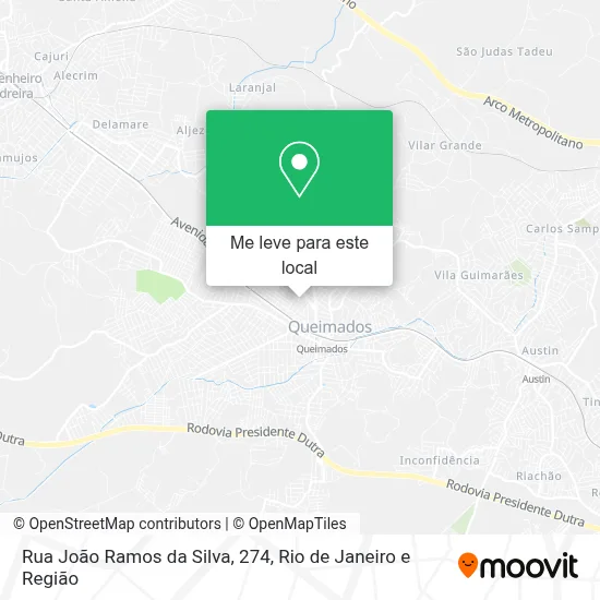 Rua João Ramos da Silva, 274 mapa