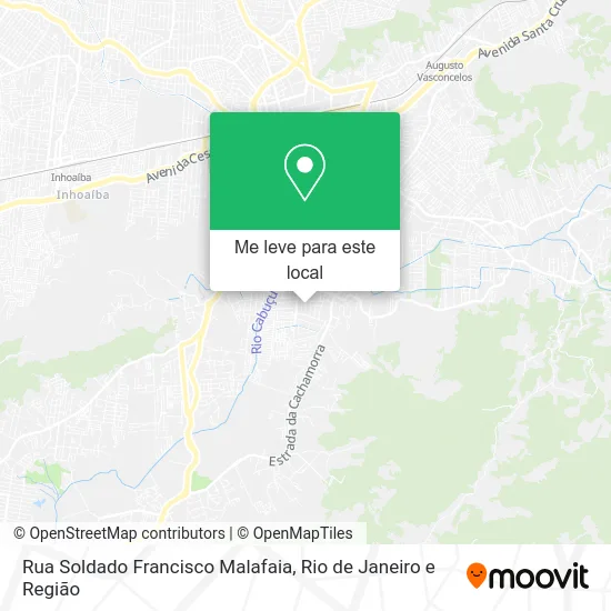 Rua Soldado Francisco Malafaia mapa