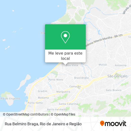 Rua Belmiro Braga mapa