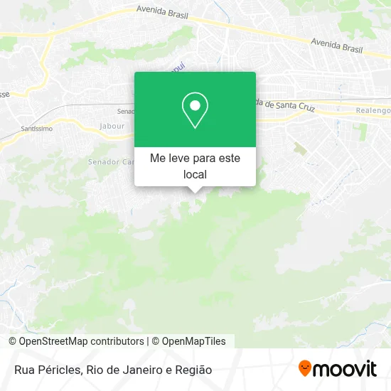 Rua Péricles mapa