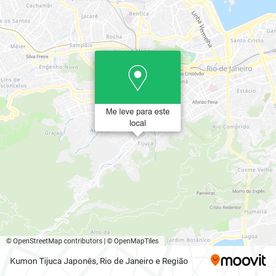 Kumon Tijuca Japonês mapa