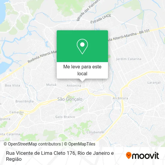 Rua Vicente de Lima Cleto 176 mapa