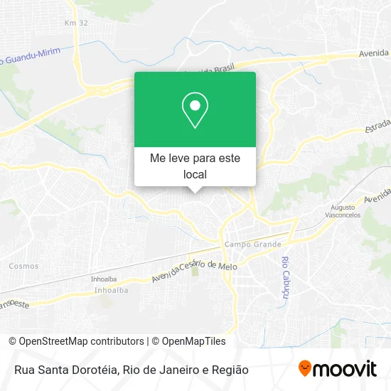 Rua Santa Dorotéia mapa