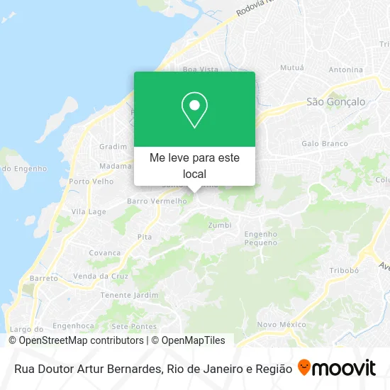 Rua Doutor Artur Bernardes mapa
