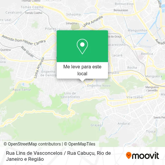 Rua Lins de Vasconcelos / Rua Cabuçu mapa