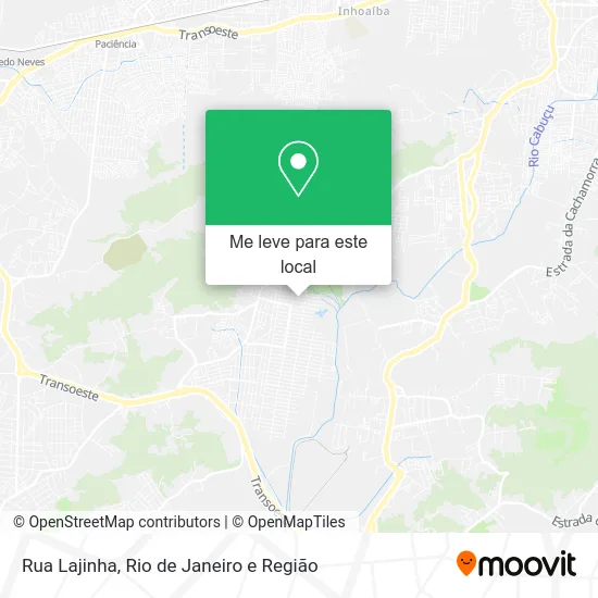 Rua Lajinha mapa