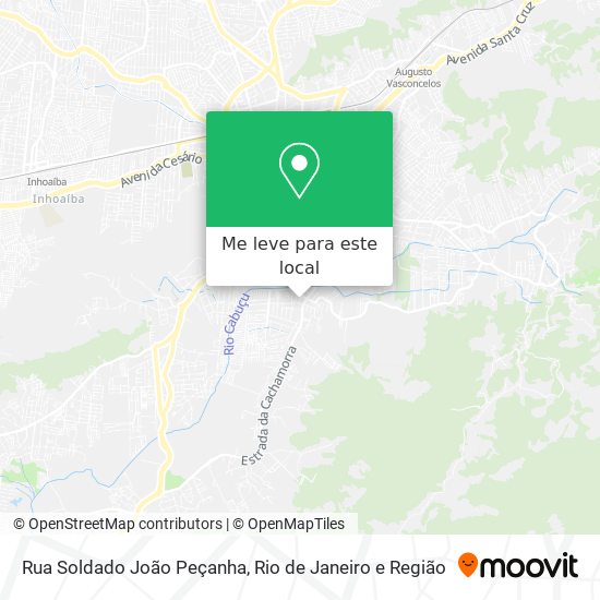 Rua Soldado João Peçanha mapa