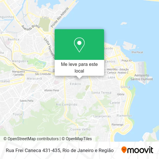 Rua Frei Caneca 431-435 mapa