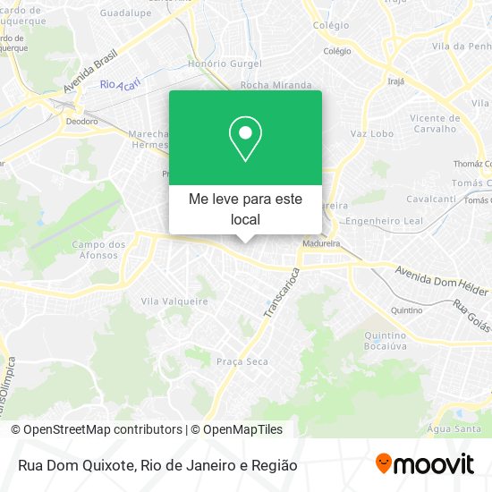 Rua Dom Quixote mapa